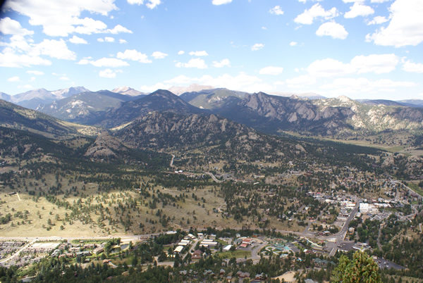 Estes Park Aerial View